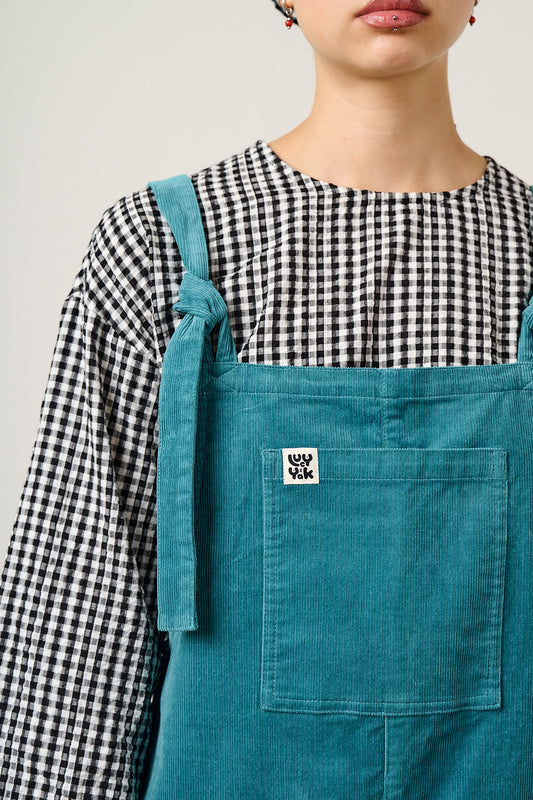 Original  - Organic Corduroy Overalls in Harbour Blue