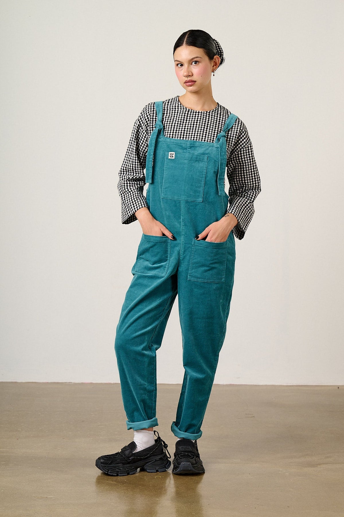 Original  - Organic Corduroy Overalls in Harbour Blue