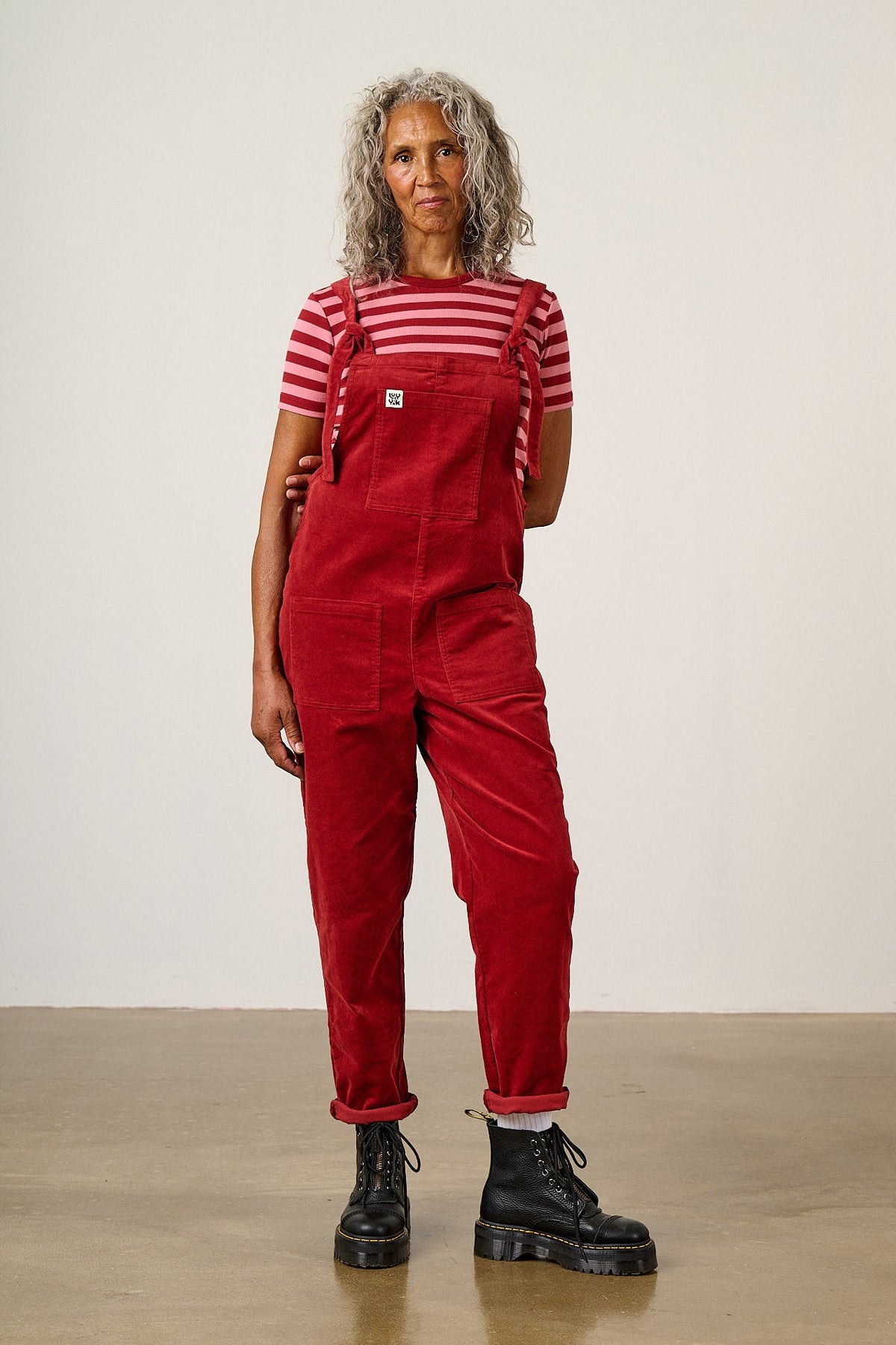 Original - Corduroy Overalls in Maroon