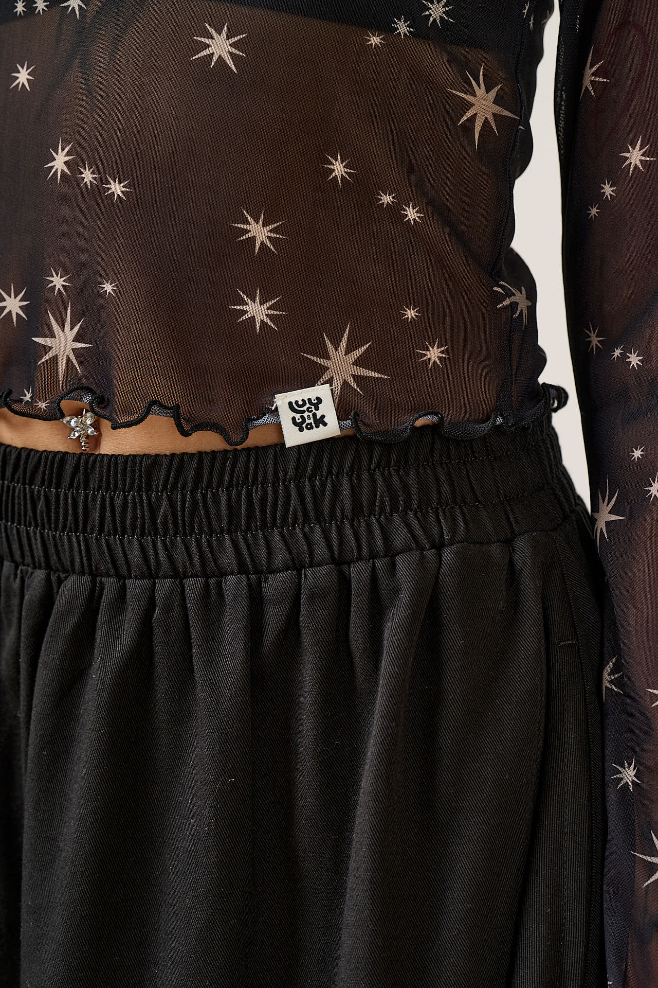 Perrie - Mesh Top in Celestial Print