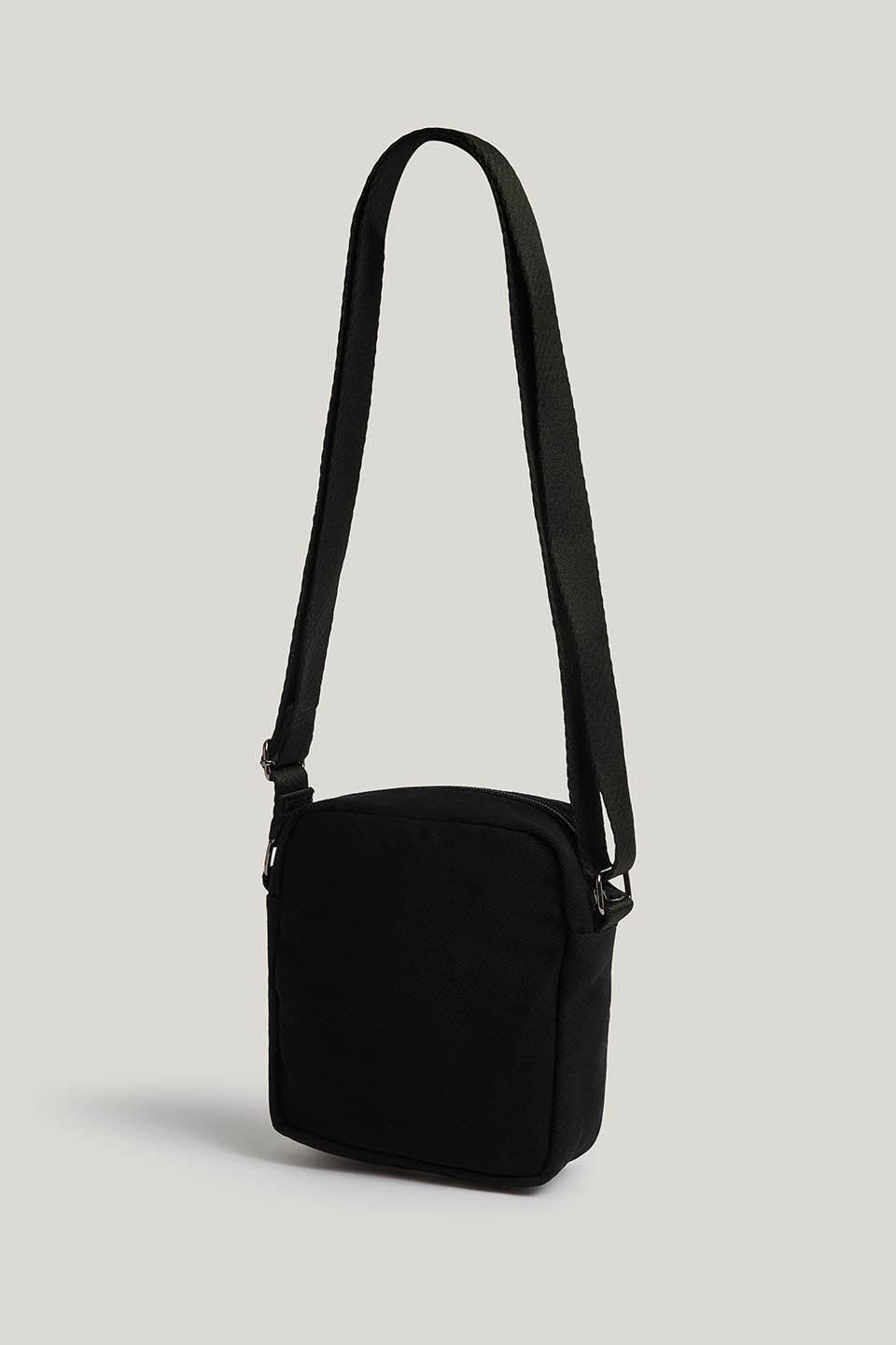 Roxton - Cotton Crossbody Bag in Black