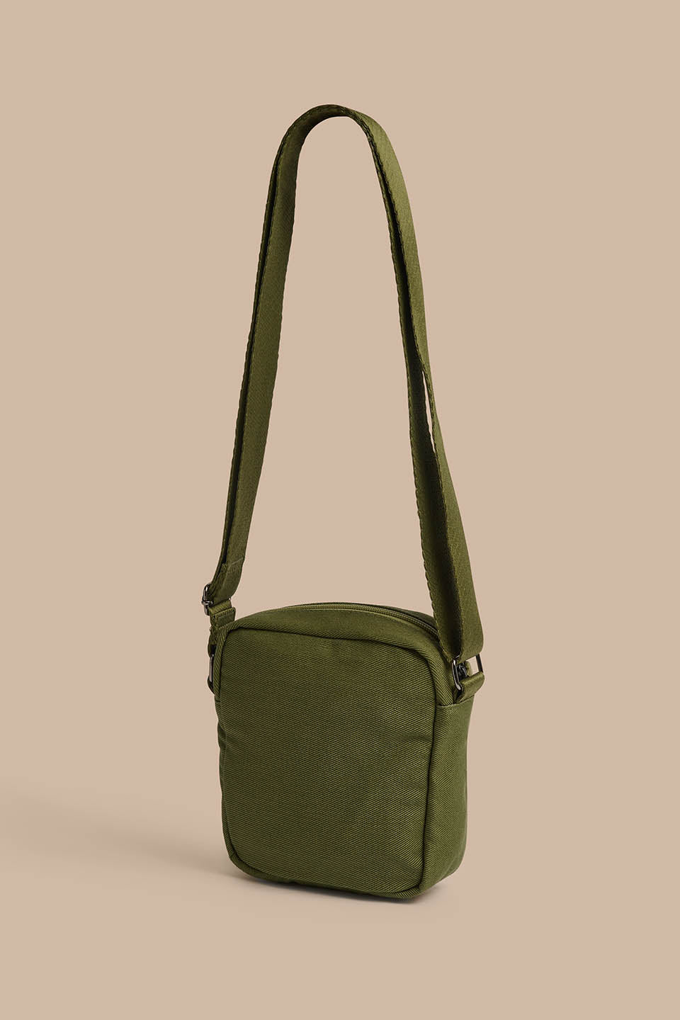 Roxton Crossbody Bag - Organic Cotton in Khaki