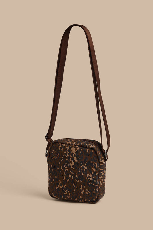 Roxton - Cotton Crossbody Bag in Animal
