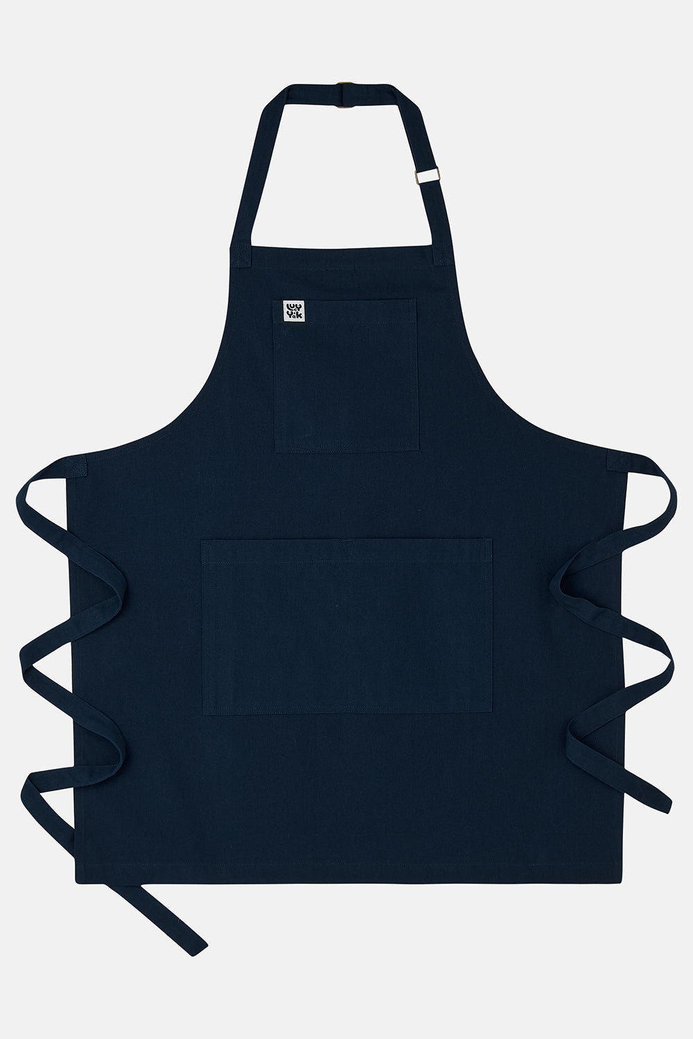 Ada - Midweight Cotton Apron in Navy Blue
