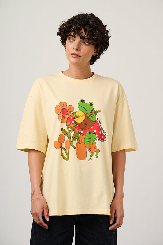 Benny - Oversized Cotton T-Shirt in Kimmy Gowland & Yak