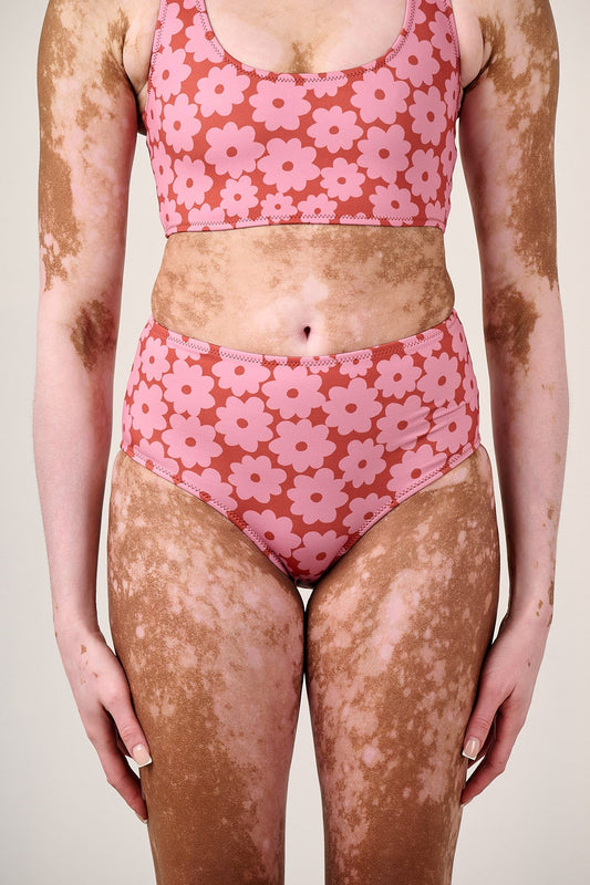 Bronte - High Rise Bikini Bottom in Coastal Flower