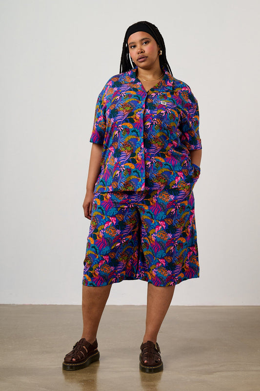 Cam Shirt - ECOVERO Viscose Blend in Wild Expression Print