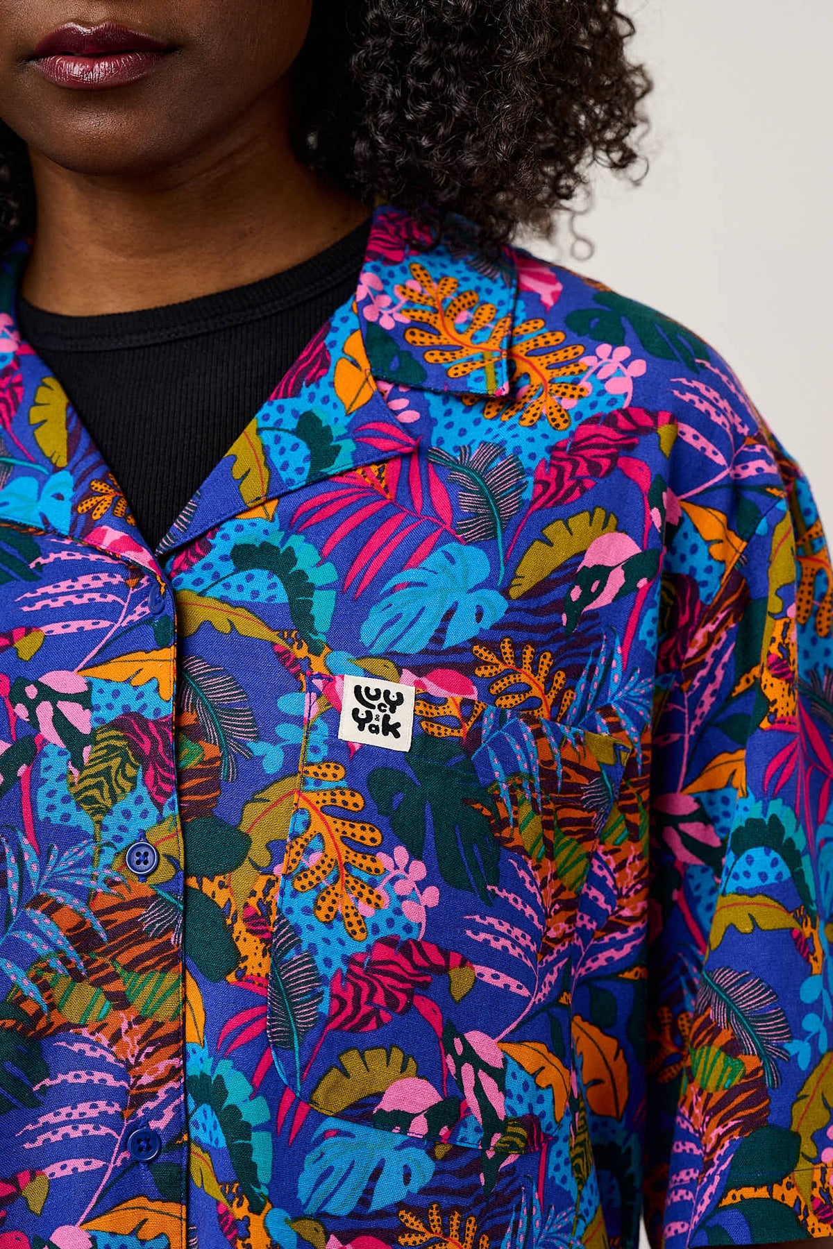 Cam Shirt - ECOVERO Viscose Blend in Wild Expression Print