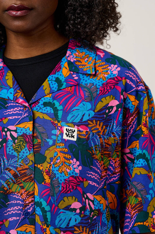 Cam Shirt - ECOVERO Viscose Blend in Wild Expression Print