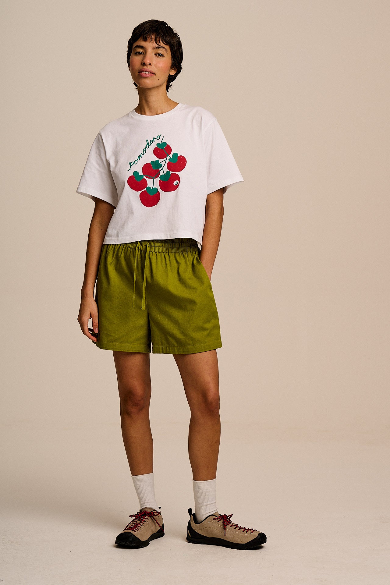 Charlie - Cotton Shorts in Cypress Green – Lucy & Yak US