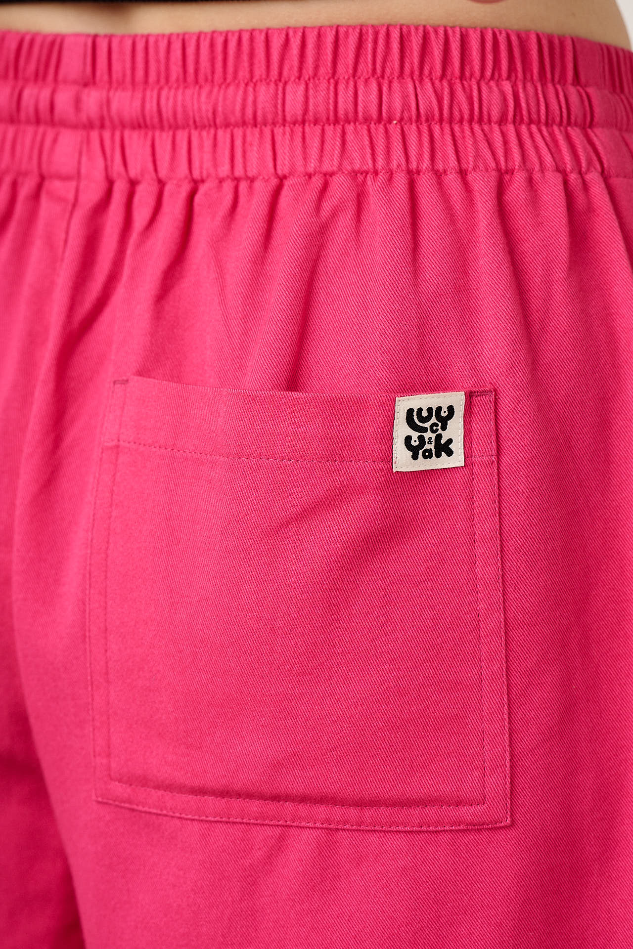 Charlie  - Cotton Shorts in in Fuchsia Rose
