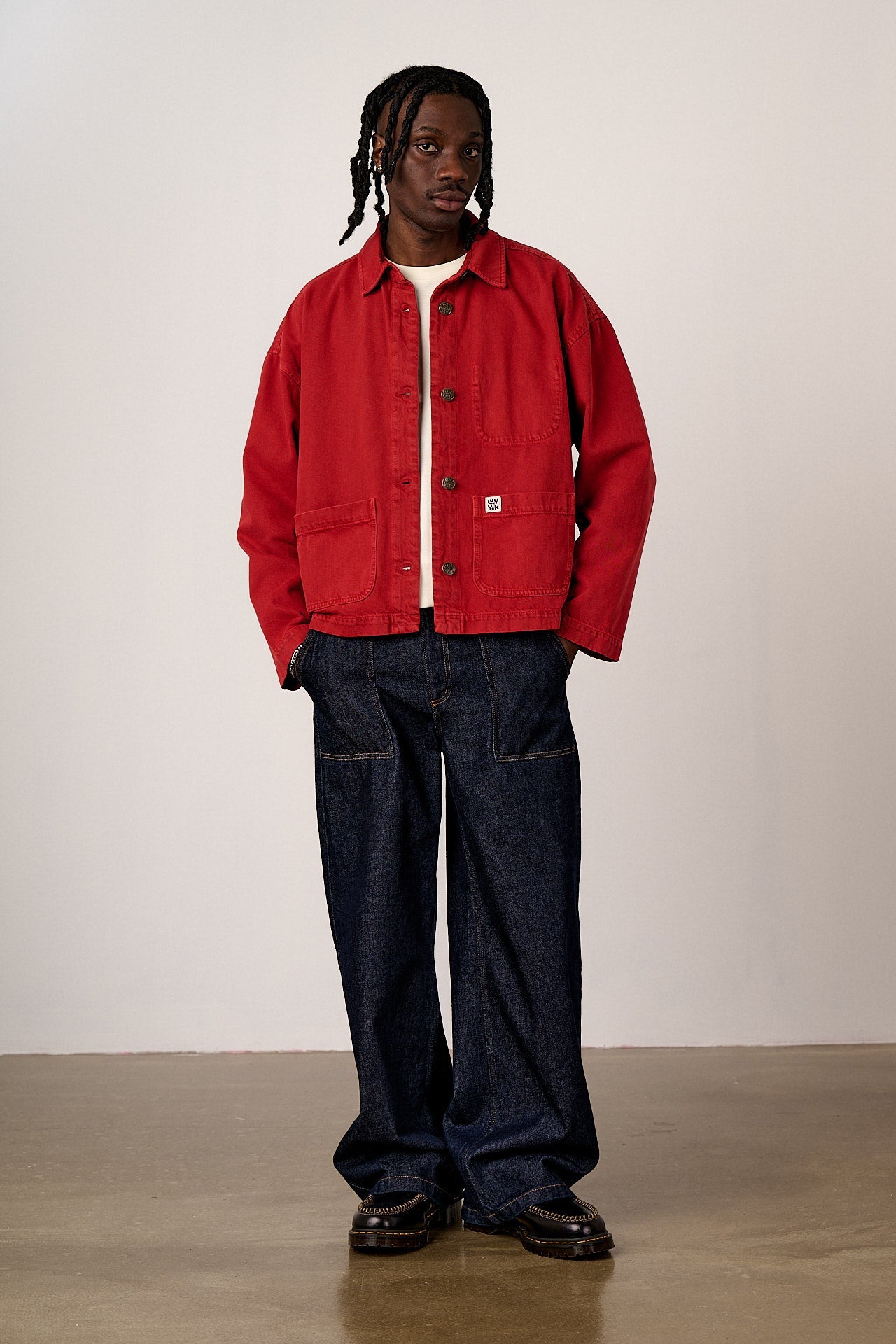 Connie - Denim Jacket in True Red Wash