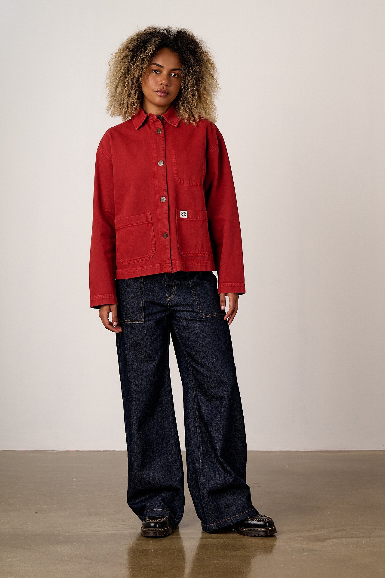 Connie - Denim Jacket in True Red Wash