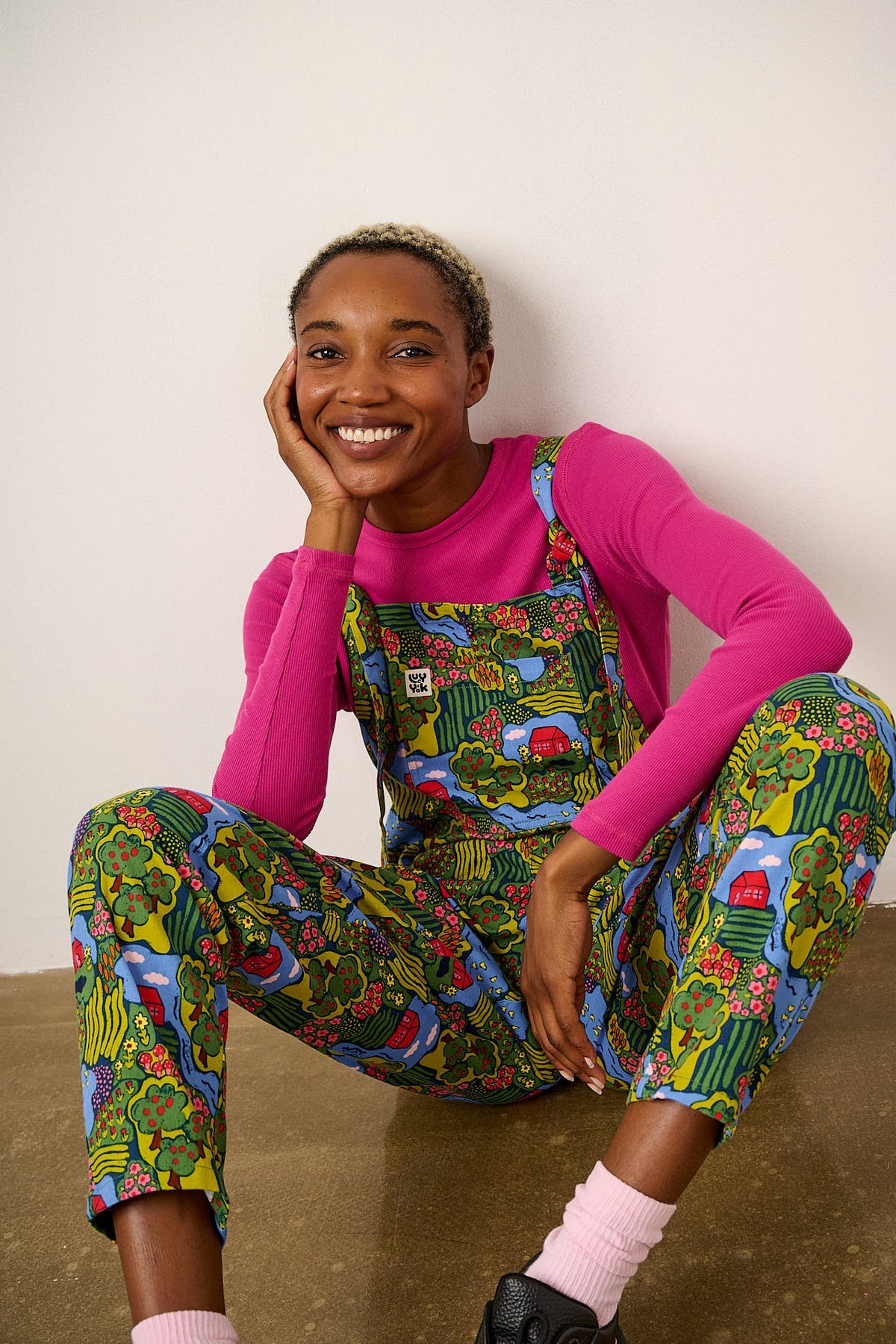 Original - Cotton Twill Overall in Farmyard Scene