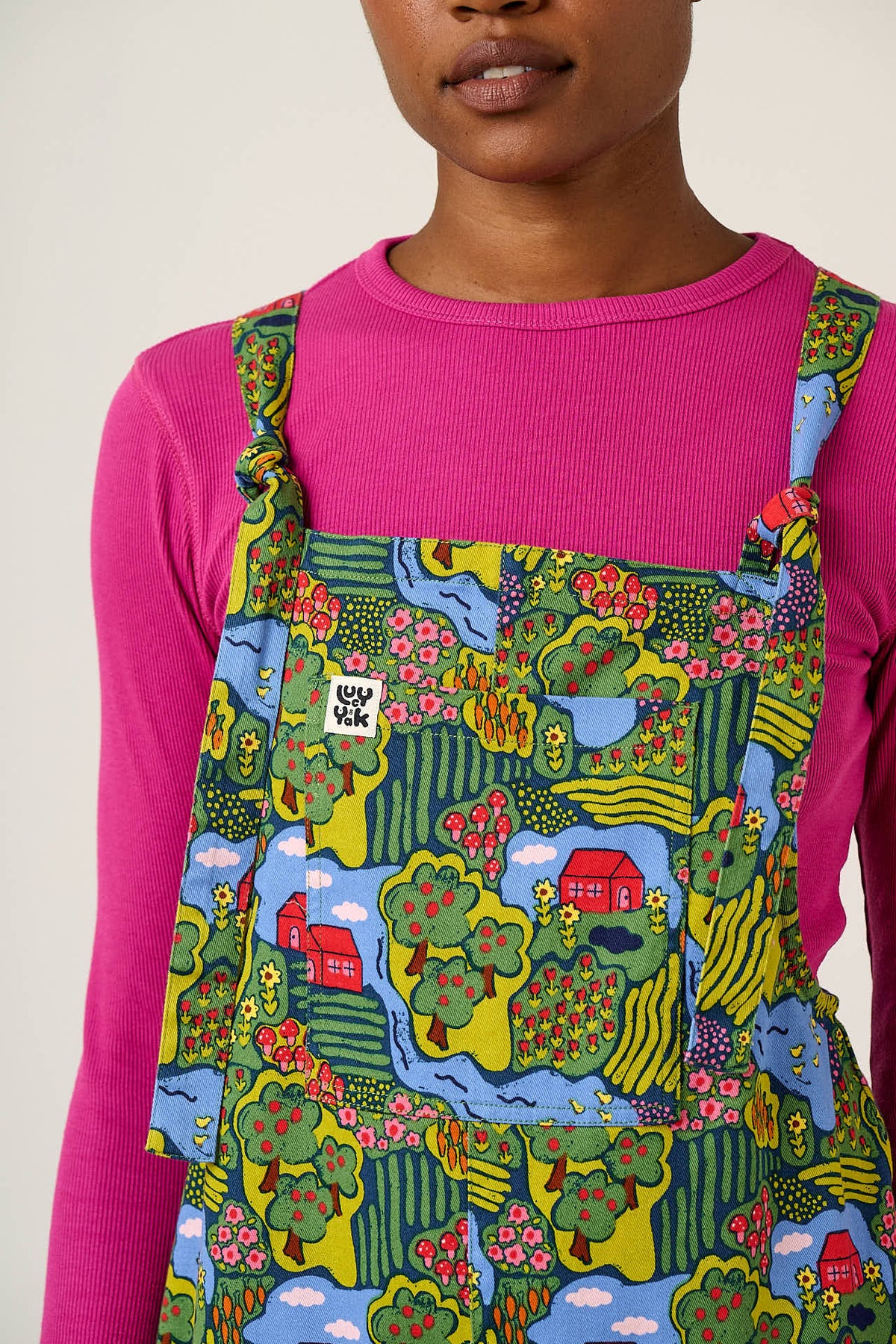 Original - Cotton Twill Overall in Farmyard Scene