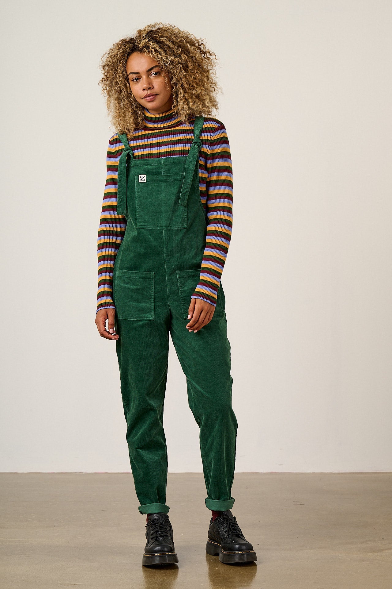 Original - Corduroy Dungarees in Dark Green