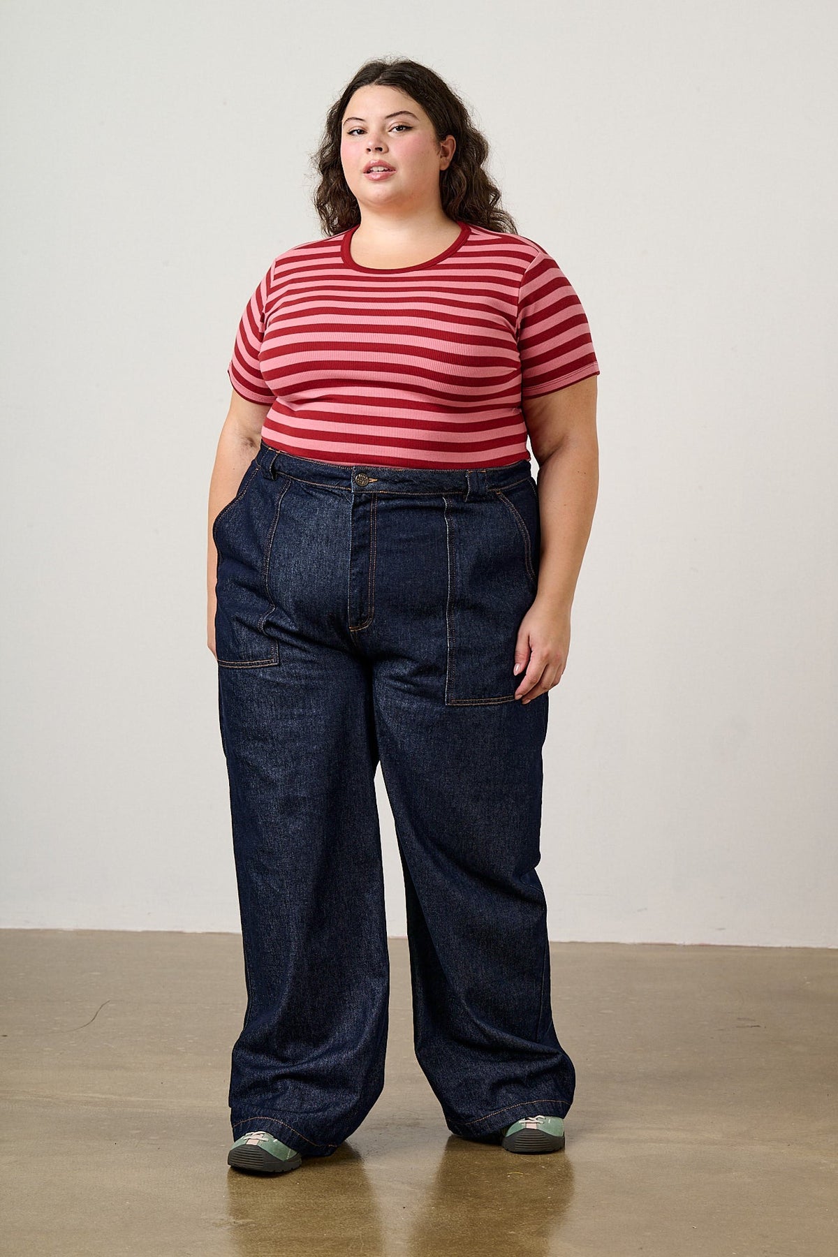Delores Wide Leg Jeans - Organic Cotton Denim in Indigo