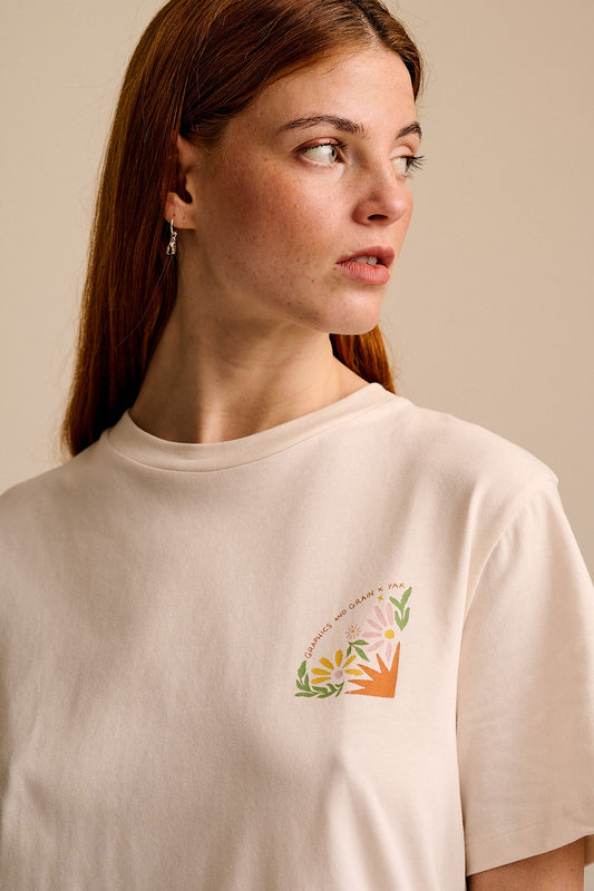 L.E Denver - Cotton T-Shirt in Graphics and Grain Artist & Yak