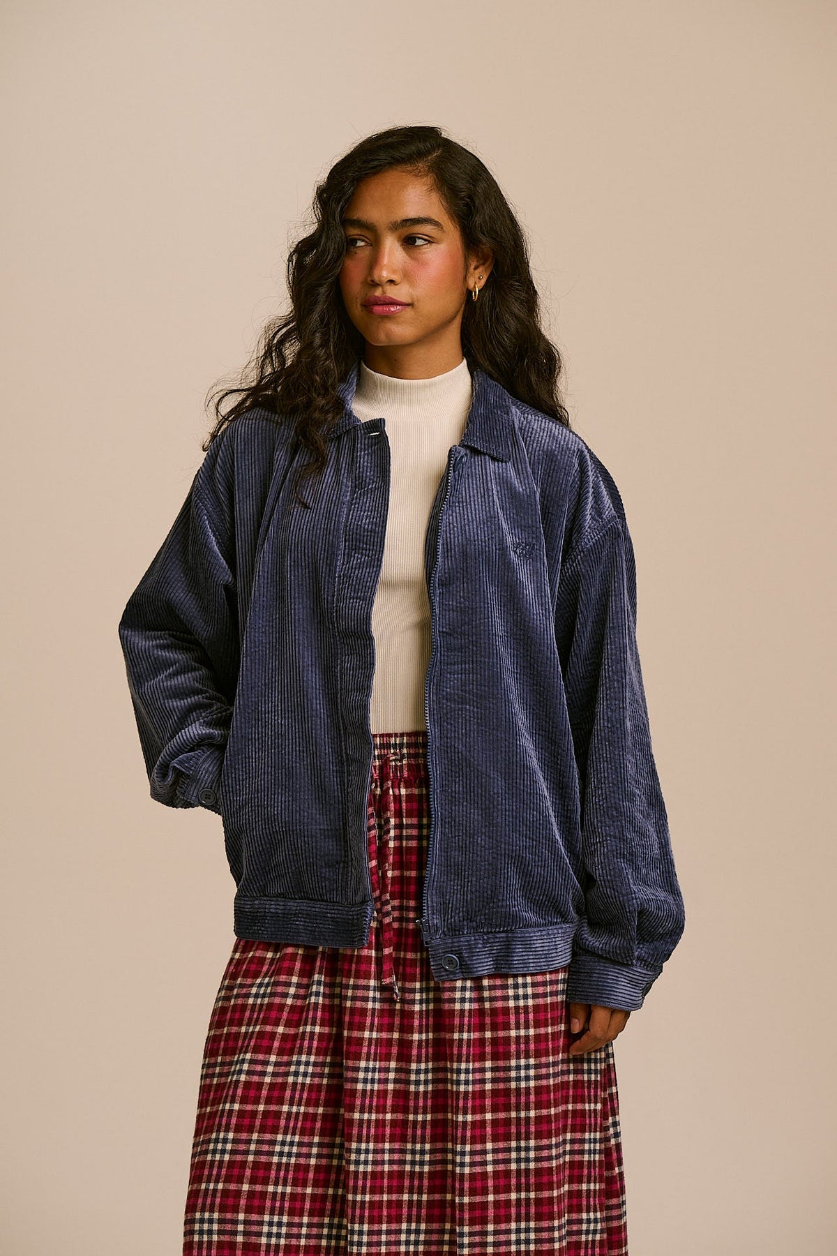 Devan Jacket - Organic Cotton Corduroy in Blue