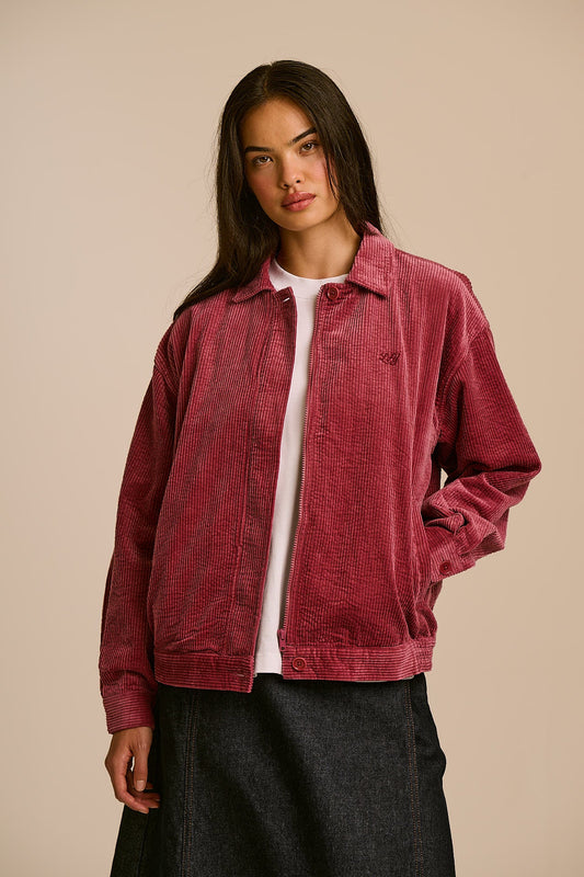 Devan Jacket - Organic Cotton Corduroy in Burgundy