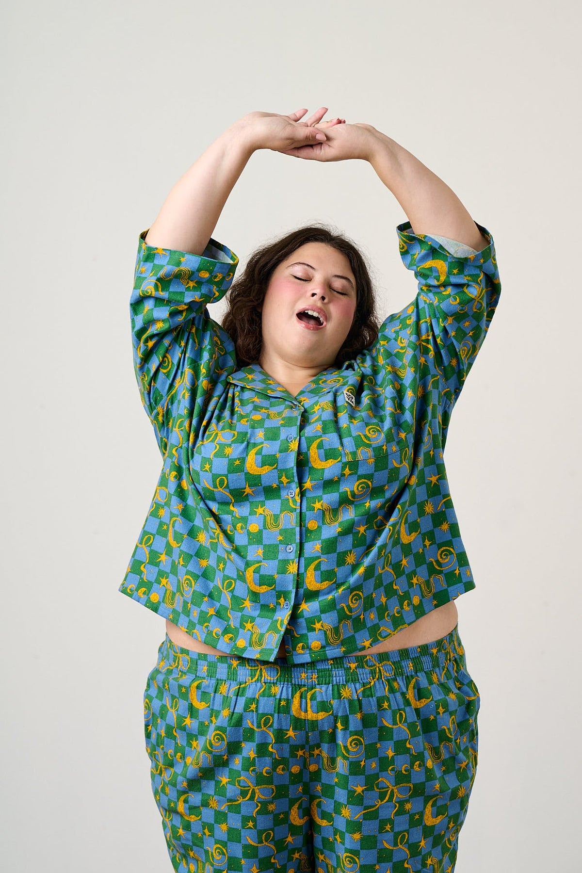 Dreamer - Pyjamas in Celestial Checkerboard