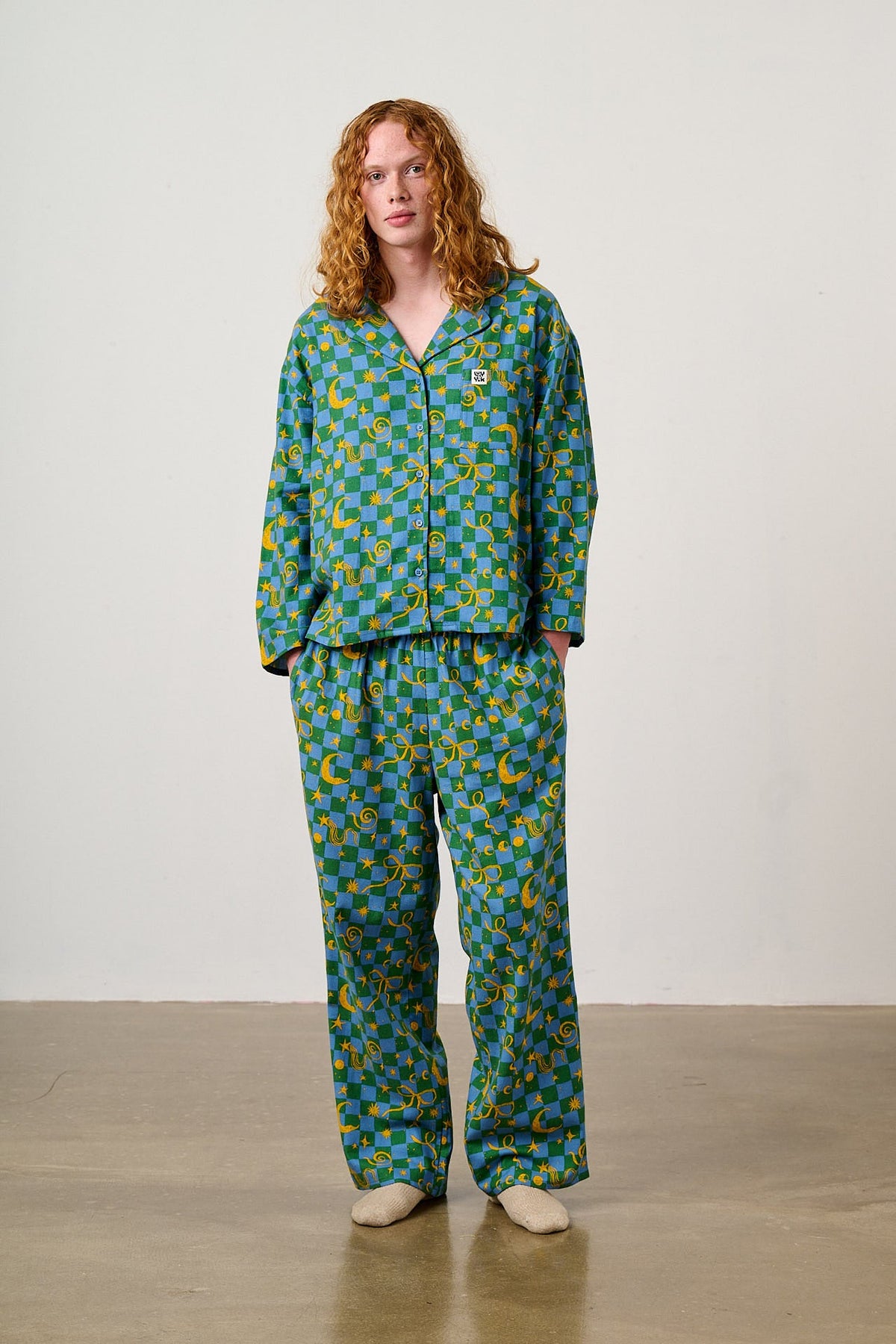 Dreamer - Pyjamas in Celestial Checkerboard