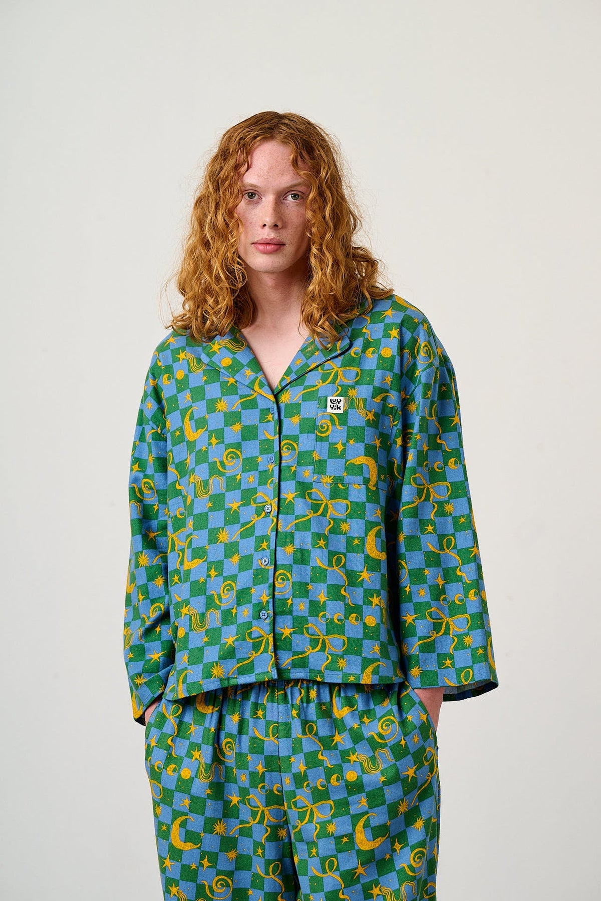 Dreamer - Pyjamas in Celestial Checkerboard