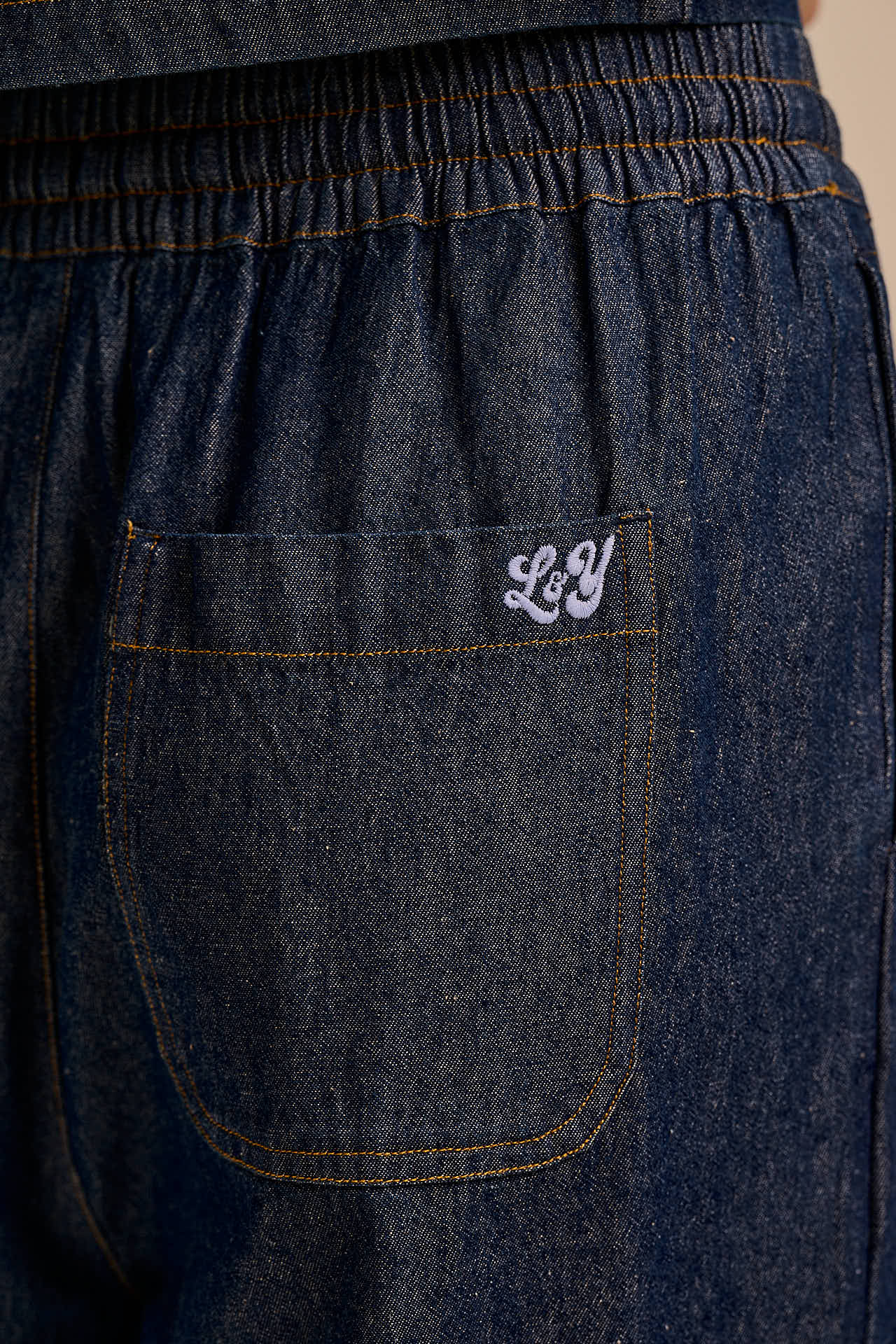 Carlos - Cotton Jorts in Indigo Blue