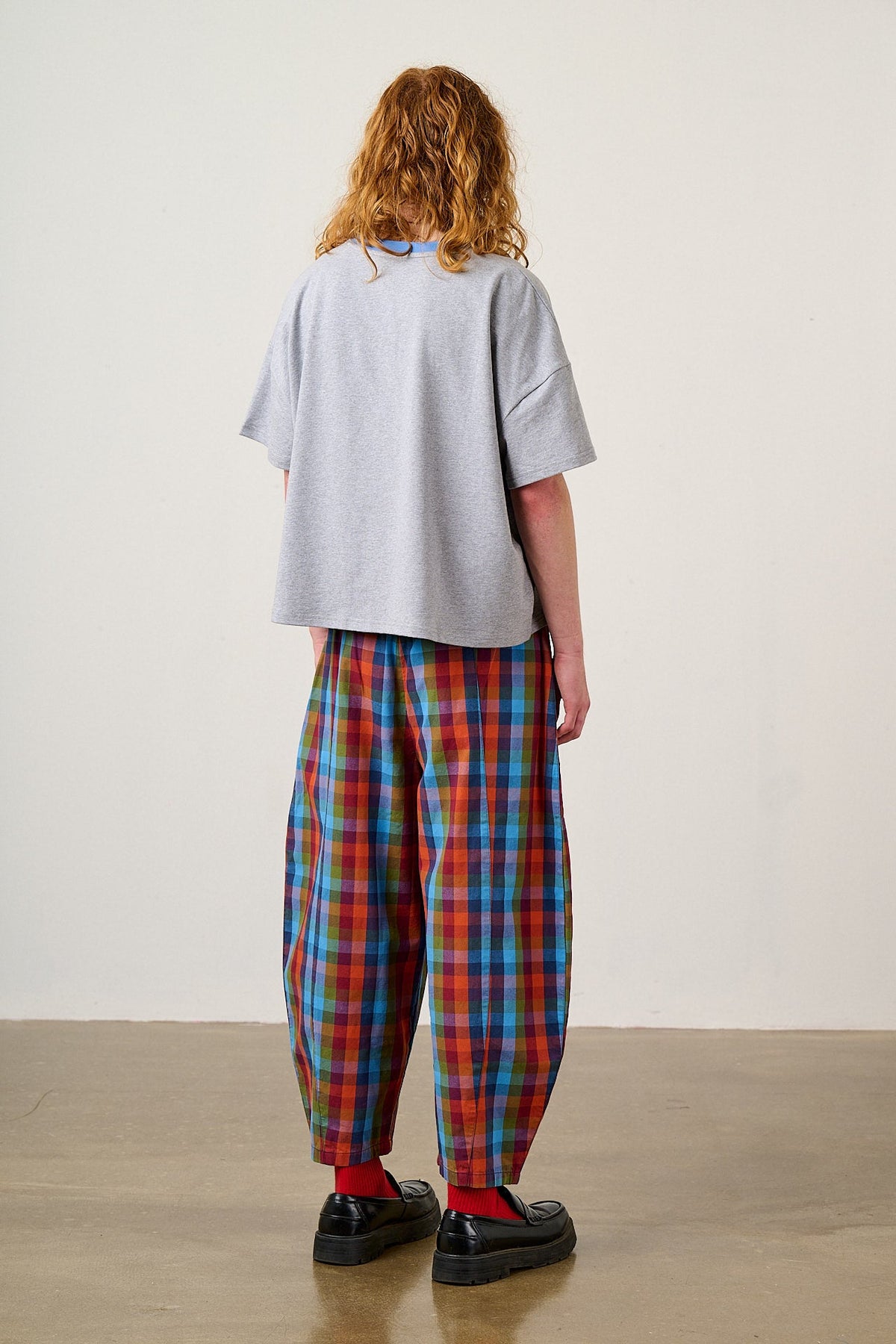 Everlie - Oversized Cotton Marl Tee in Grey Marl