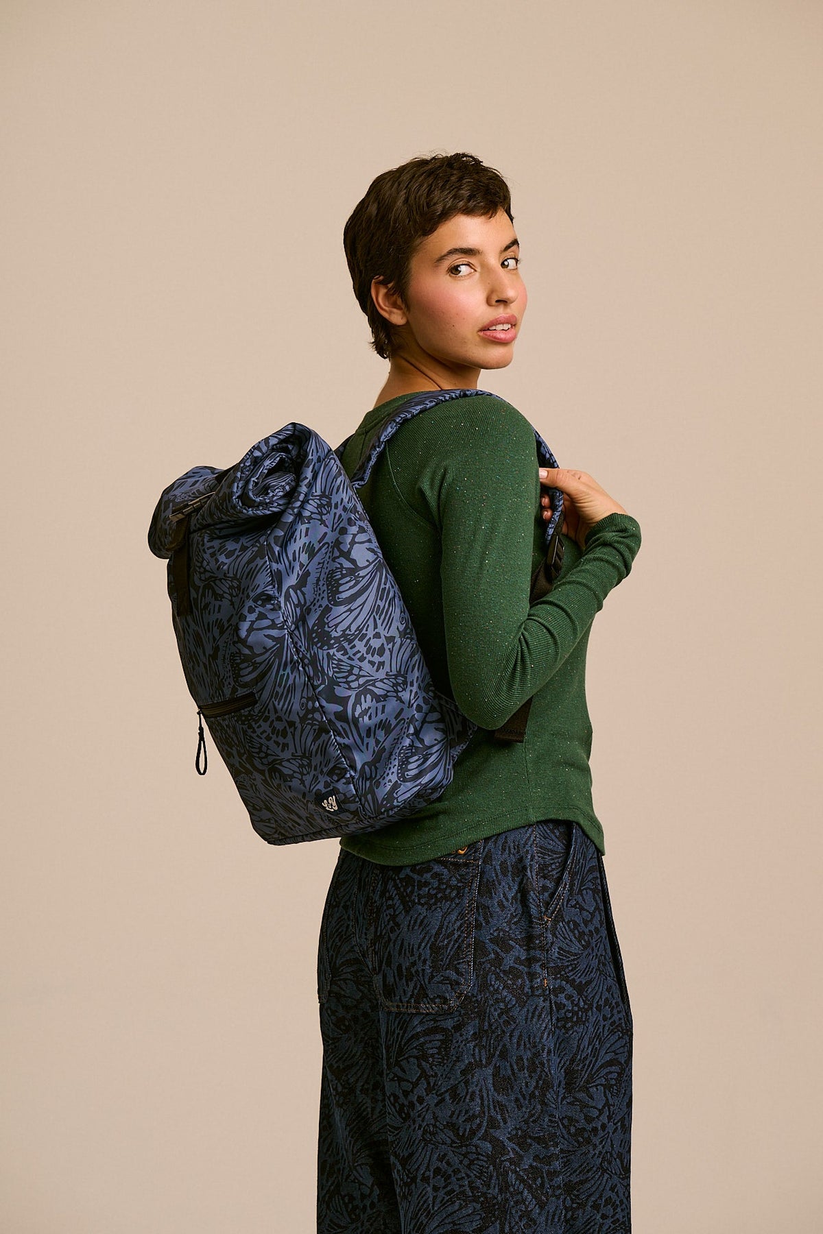 Jenson - Roll Top Backpack in Butterfly