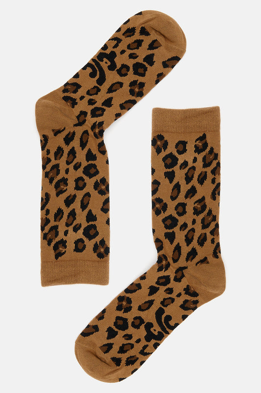 JoJo - Cotton Socks in Leopard Print