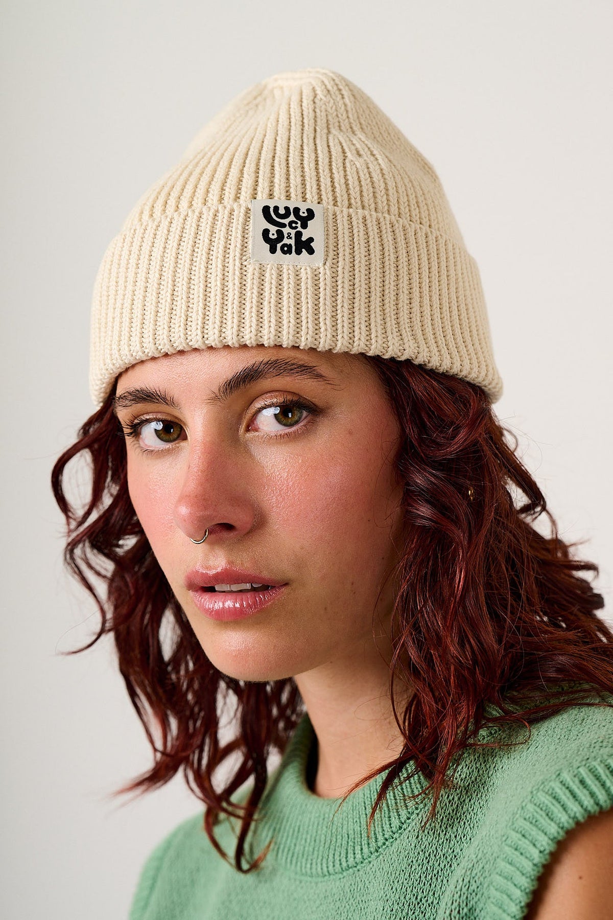 Luca - Beanie in Ecru