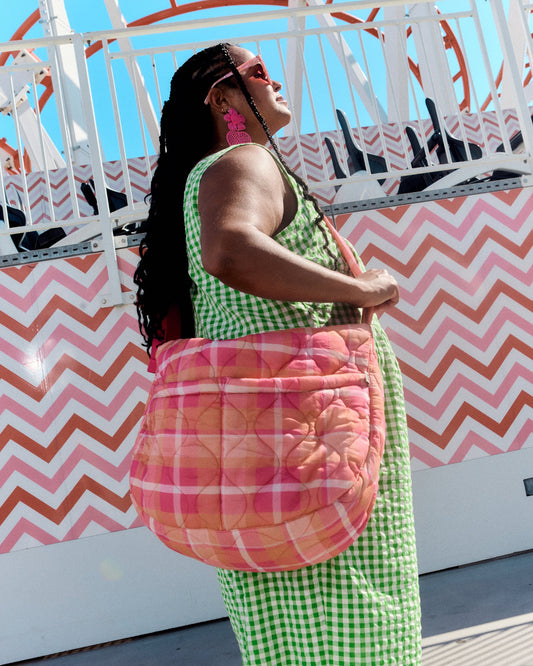 Laval - Cotton Weekend Bag in Madras Check