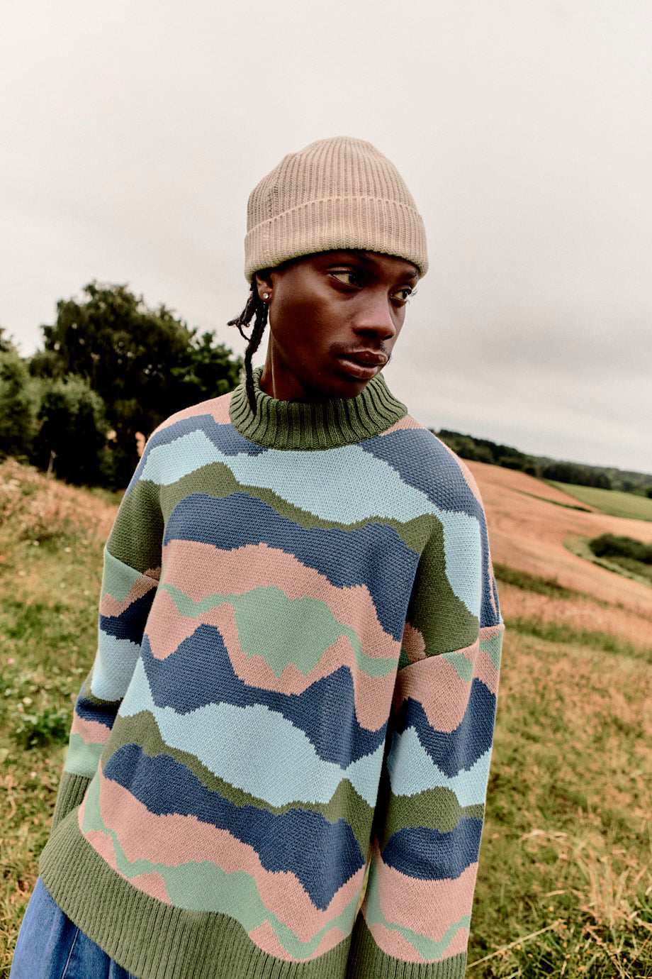 Amari - Oversized Knitted Jumper in Rolling Hills