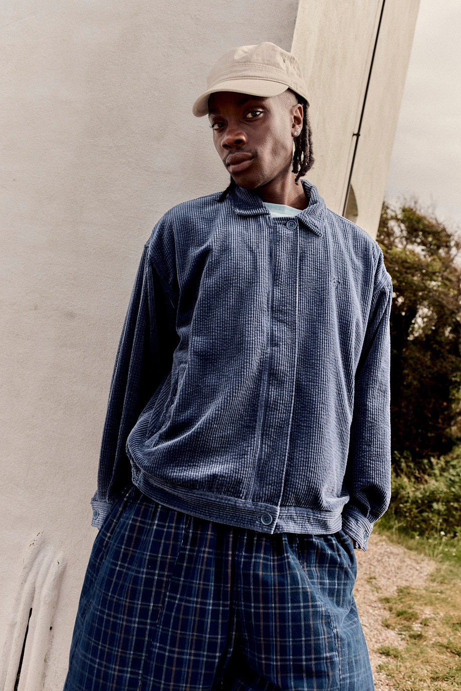 Devan Jacket - Organic Cotton Corduroy in Blue