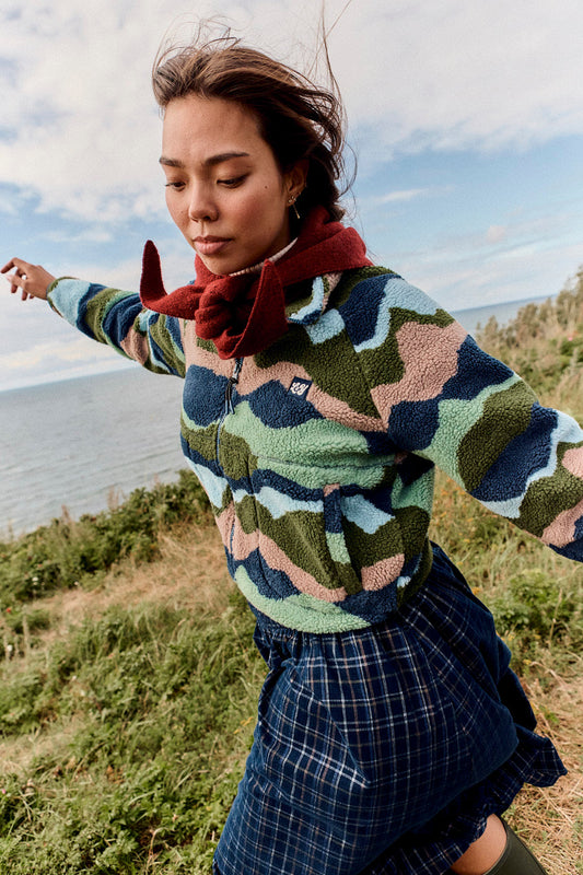 Finley Borg Fleece Jacket - Recycled Polyester in Rolling Hills