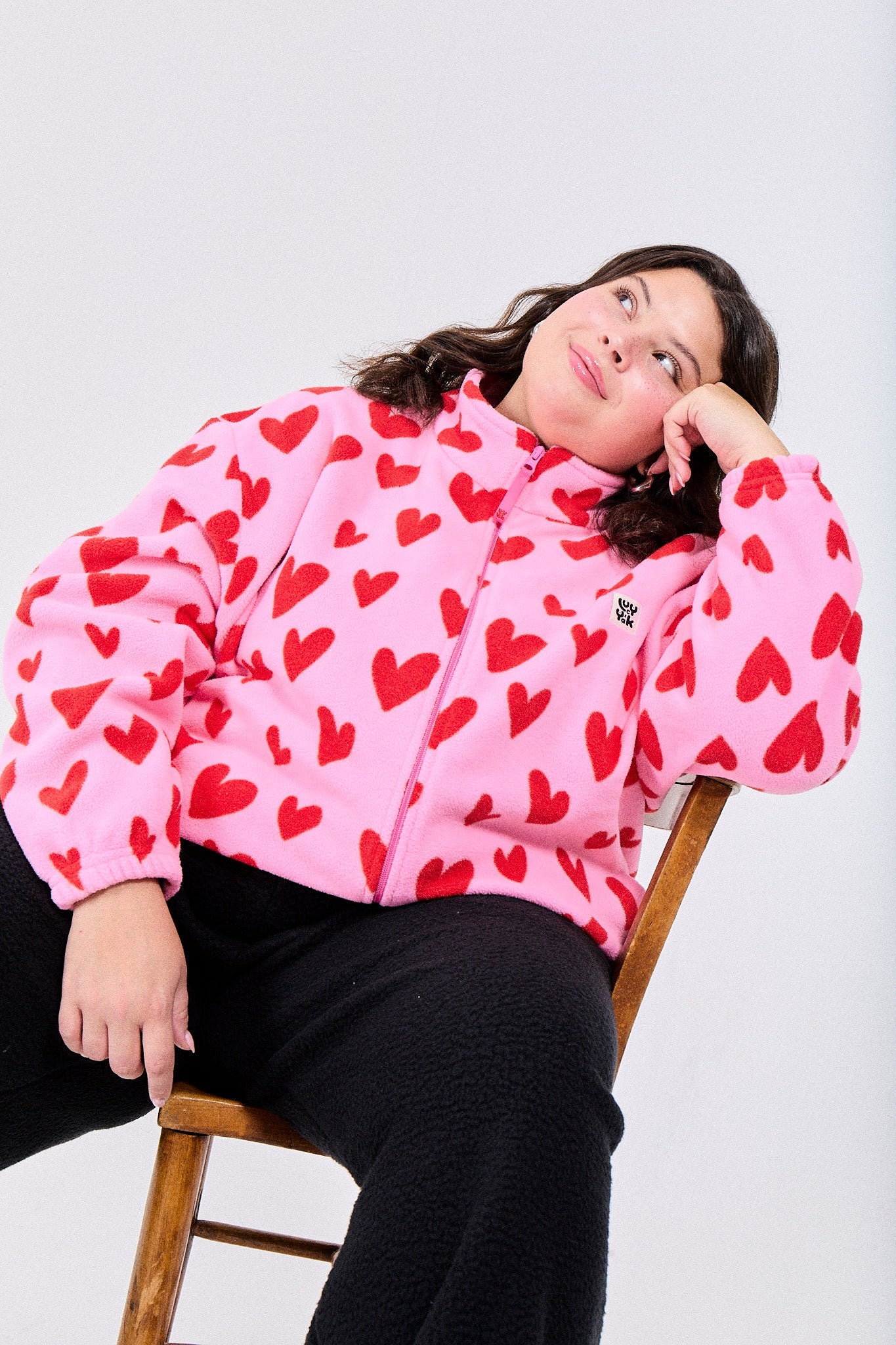 Nicks - Full Zip Polar Fleece in Cupid