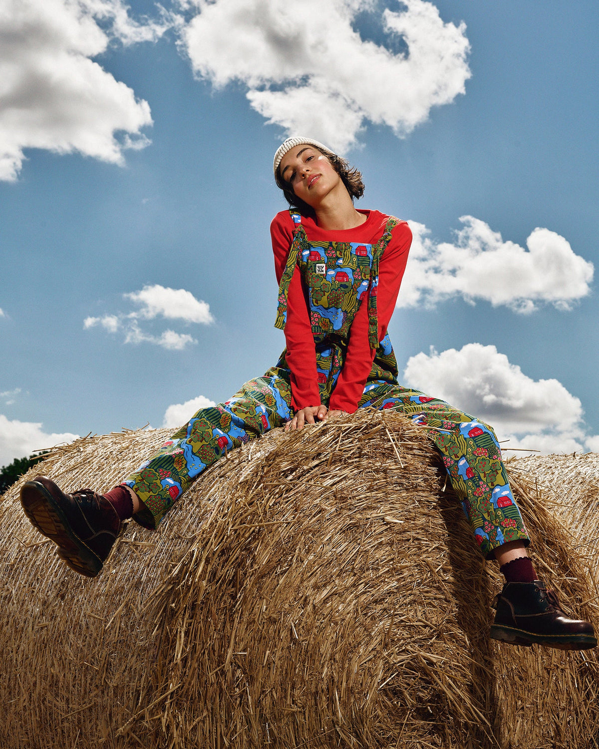 Original - Cotton Twill Overall in Farmyard Scene