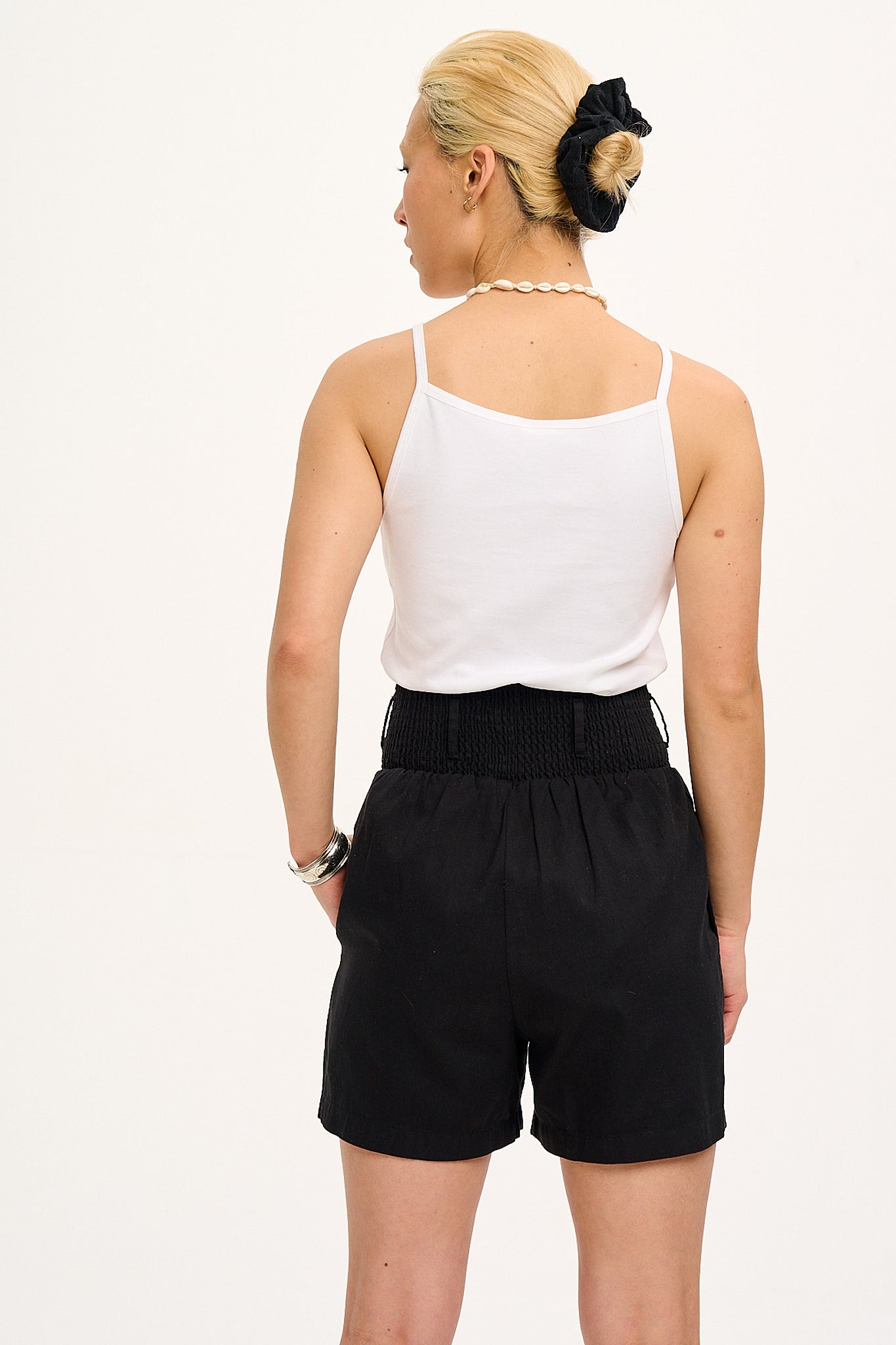 Adele - Cotton Shorts in Black