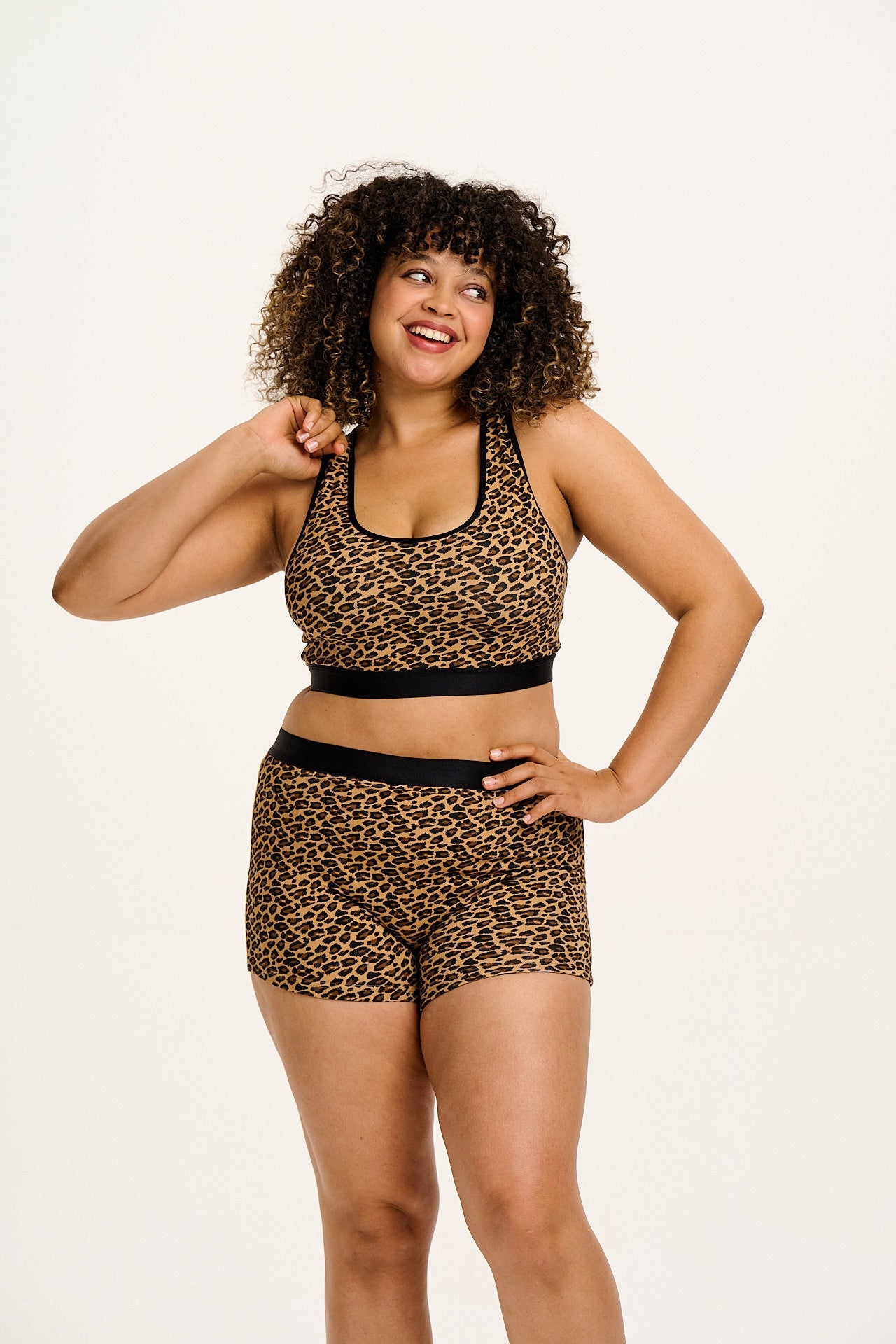 Joey - Cotton & Bamboo Boxer Shorts in Leopard Print