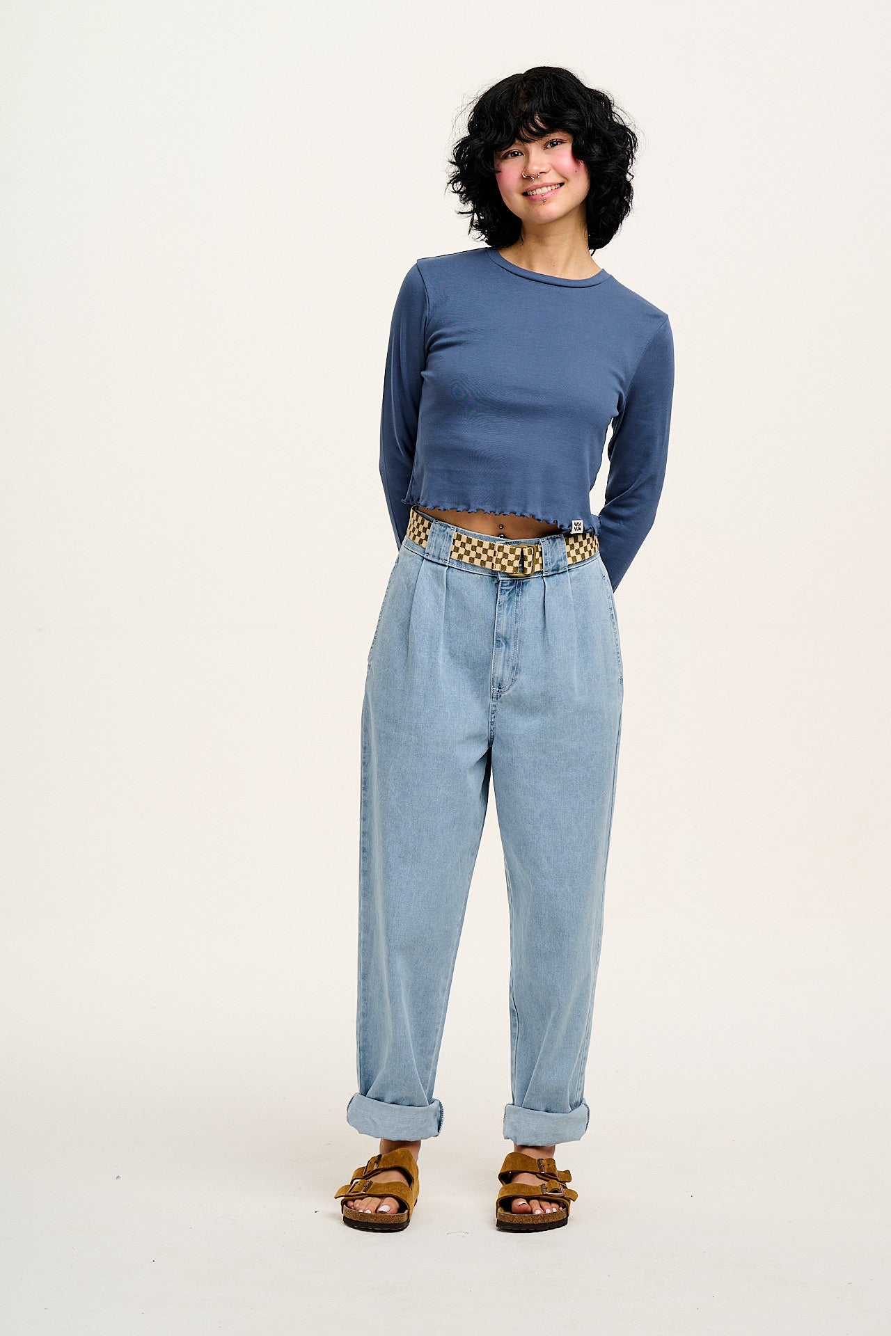 Addison - Denim Jeans in Light Wash Blue