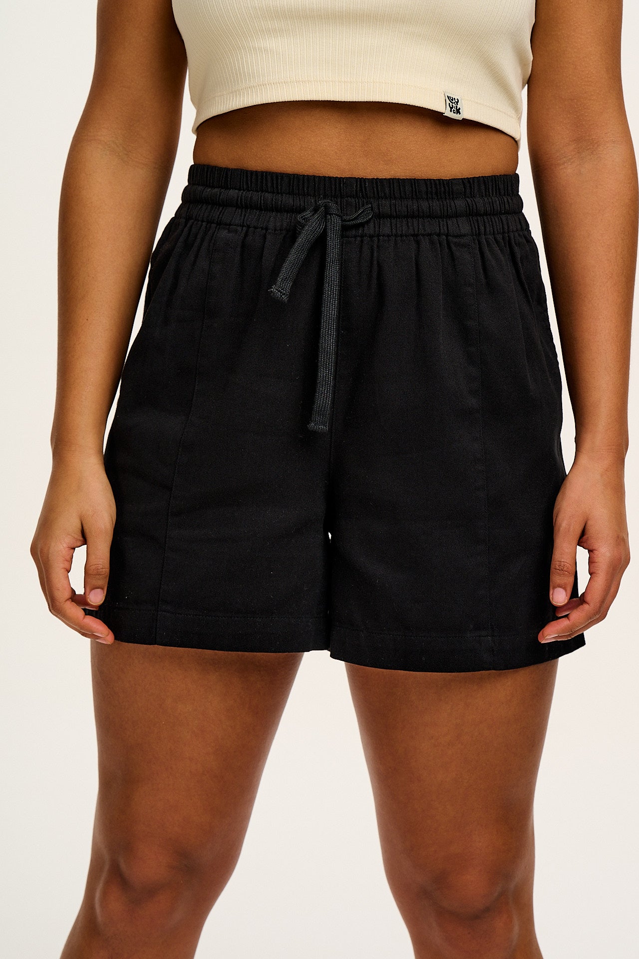 Charlie - Cotton Shorts in Black