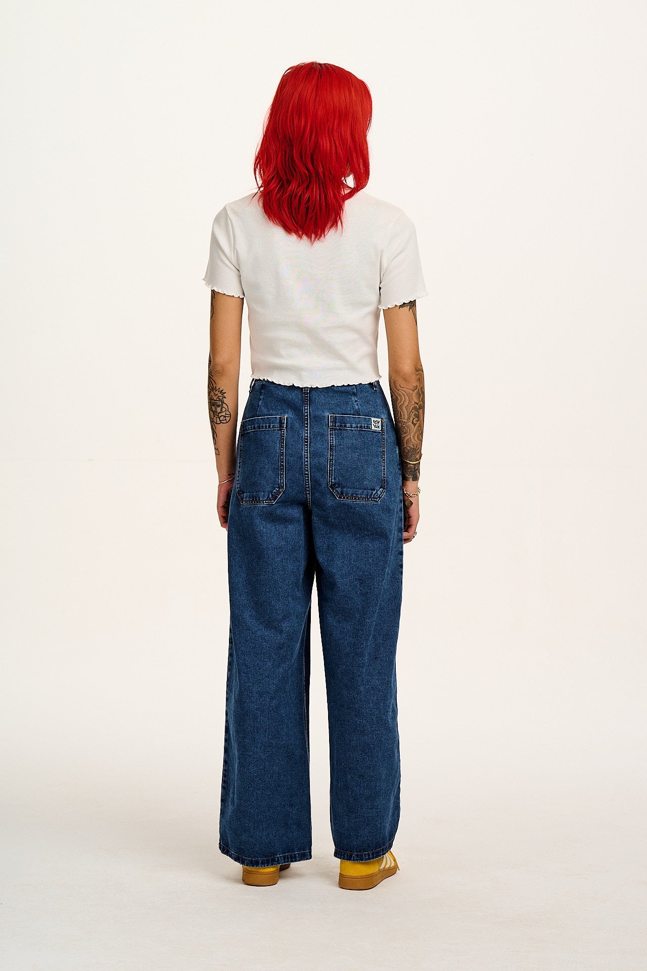 Greta - Cropped Cotton Top in Ecru