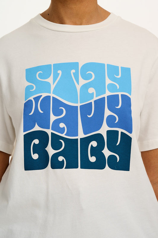 Denver - Cotton Tee in Stay Wavy Print