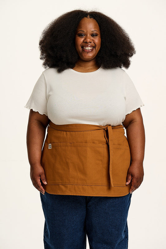 Millau - Midweight Cotton Waist Apron in Tan