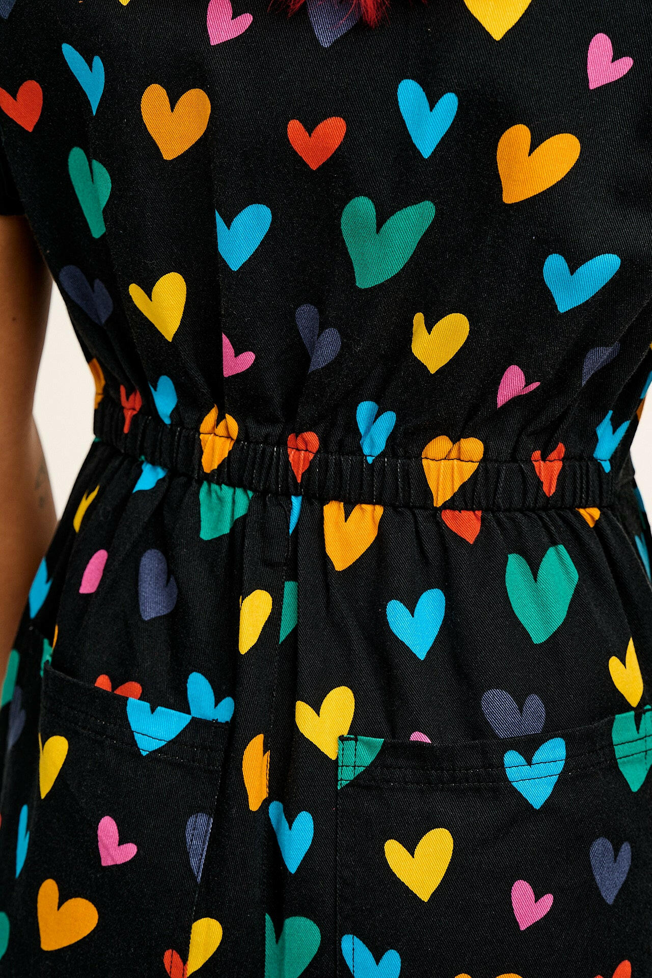 Ragan - Cotton Jumpsuit in Multi Cupid Print