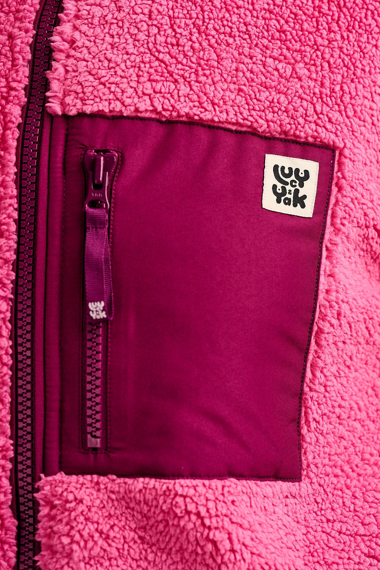 Harper - Borg Fleece Jacket in Pink