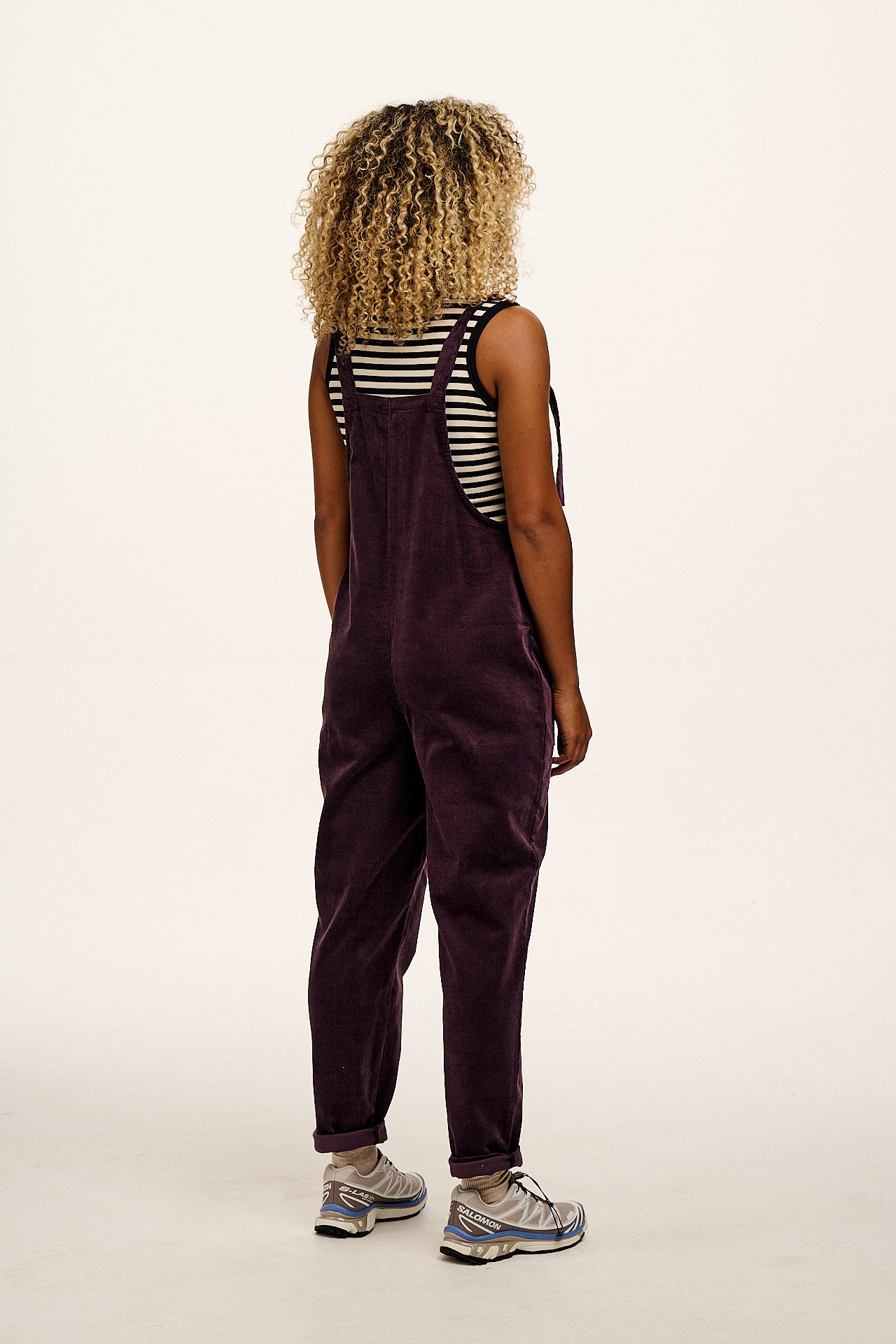 Original - Corduroy Dungarees in Plum Perfect