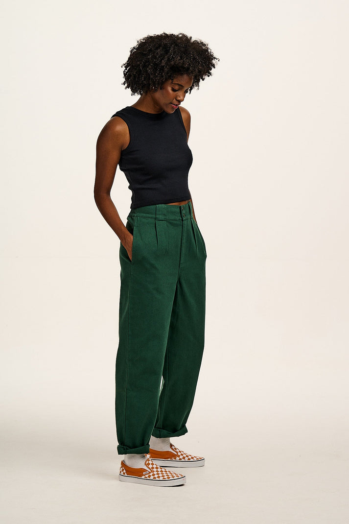 Addison - Cotton Jeans in Posy Green – Lucy & Yak US