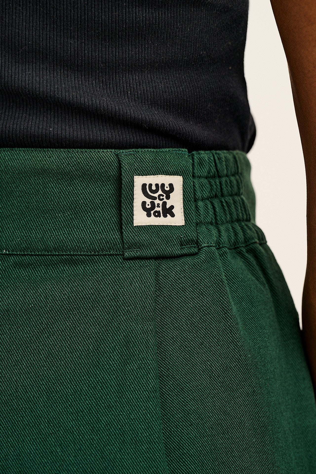 Addison - Cotton Jeans in Posy Green